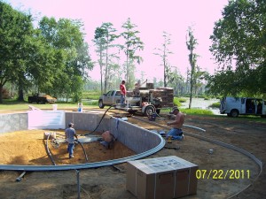 Vinyl Liner Pool Construction | Custom Pool Builder | Statesboro, Georgia | Thompson Pools