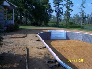 Pool Construction | Custom Pool Builder | Vinyl Liner Pool | Statesboro, Georgia | Thompson Pools